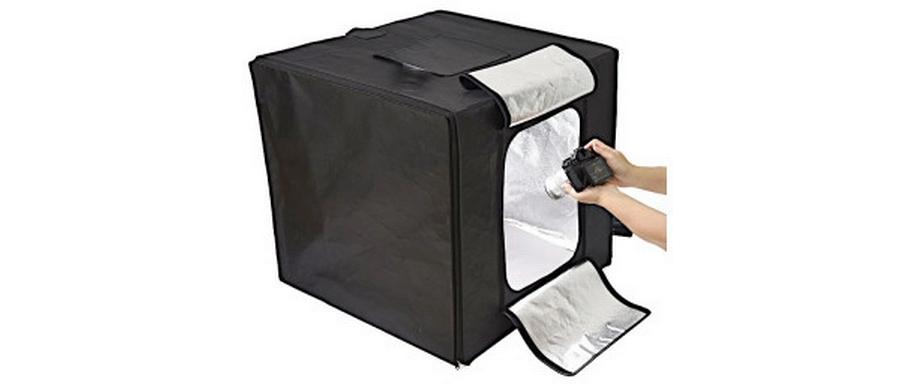 Aufnahmebox LSD80 Doppellicht-LED-Mini-Fotostudio<br>LED-Mini-Fotostudio eignet sich für Makro- und Produktaufnahmen mit einfacher Bedienung und freier Einstellung der Lichthelligkeit