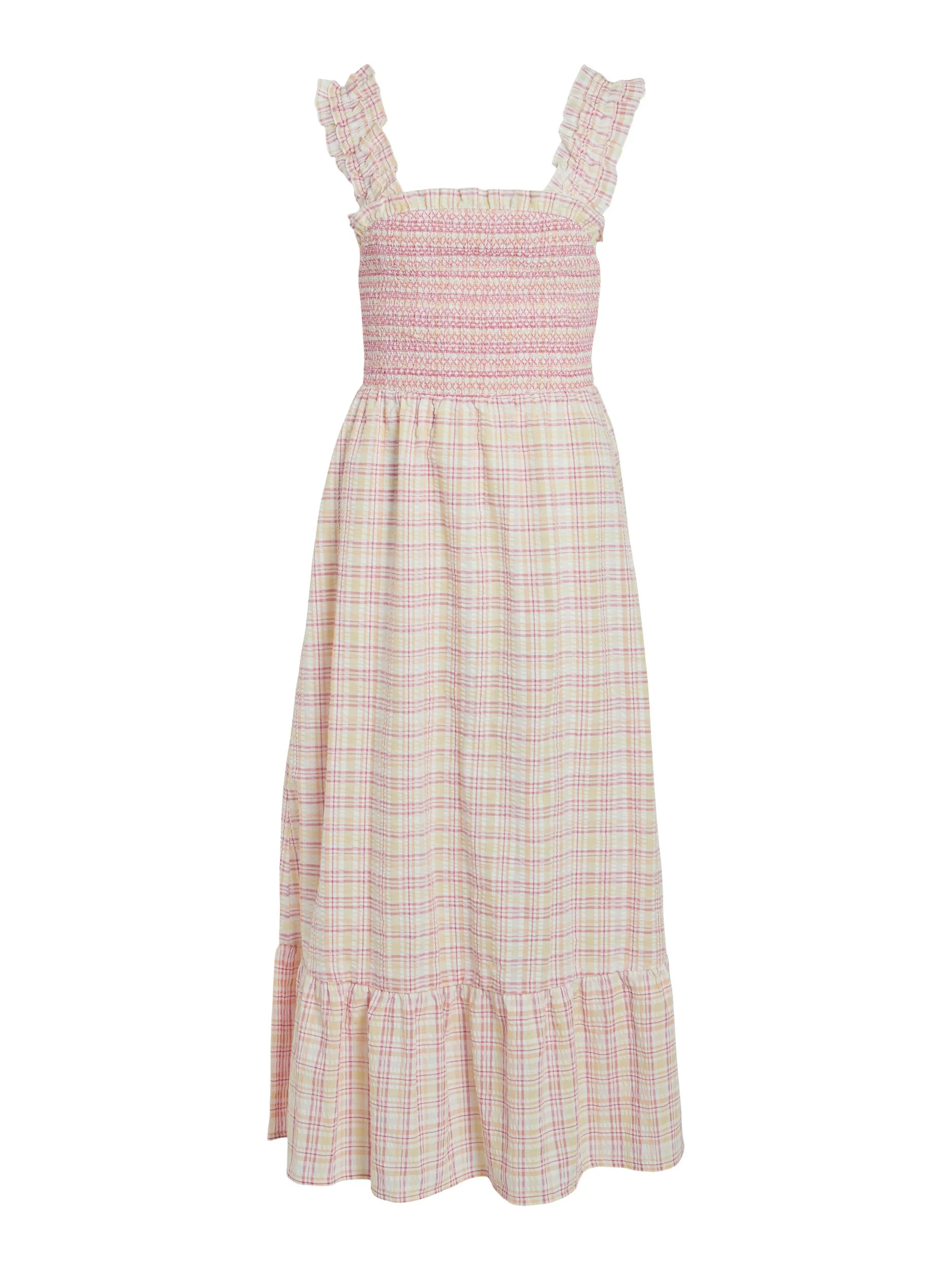 Vila  Viconelia New Smock midi kjole - Cloud Dancer