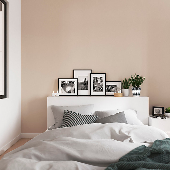 Peinture murs et boiseries GoodHome beige Santo Domingo satin 2,5L