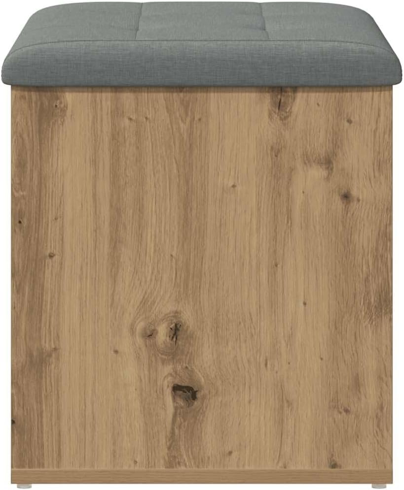 vidaXL Sitzbank mit Stauraum Artisan-Eiche 62x42x45 cm Holzwerkstoff