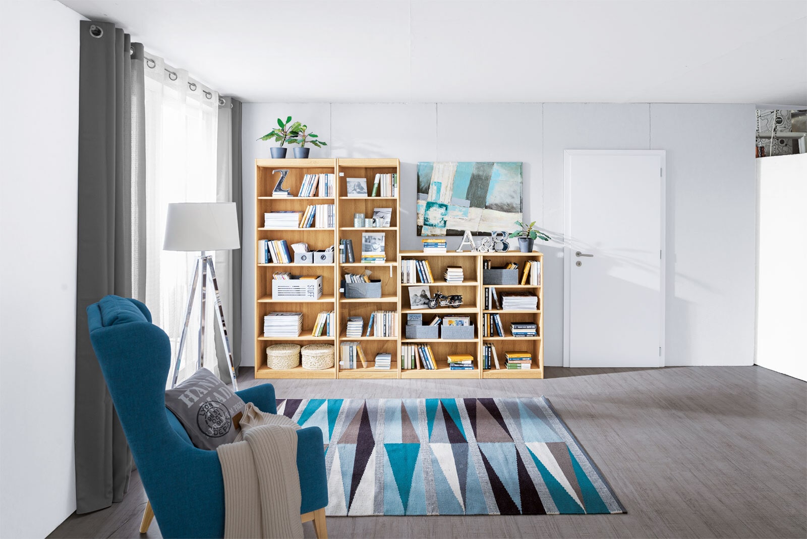 Regal MEGA SOFT 72 x 110 cm Eiche sägerau