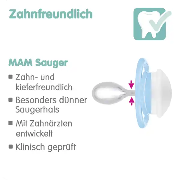 Schnuller Perfect Silikon 6-16 pink