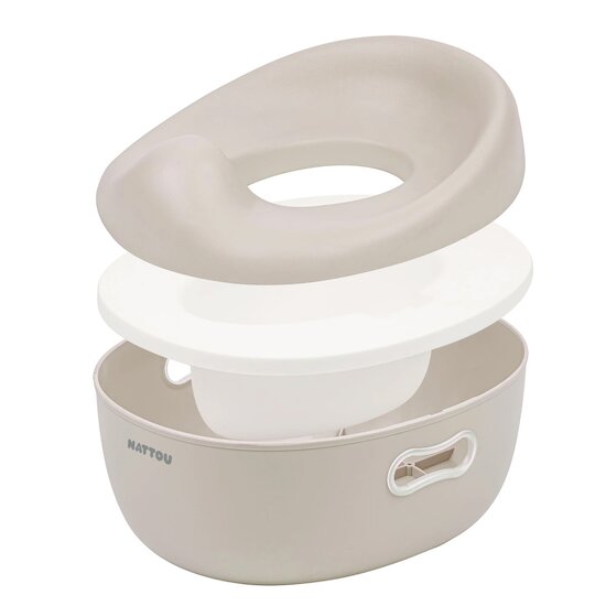 Pot d'apprentissage évolutif Potty 3 en 1   Beige        de               Nattou