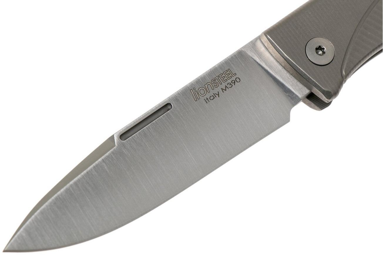 LionSteel Thrill grey titanium integral slipjoint zakmes
