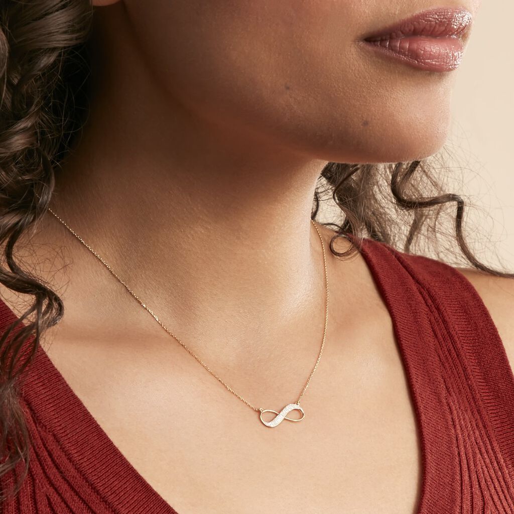 Collier Maryeme Infini Glitter Or Jaune