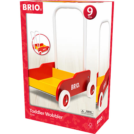 BRIO 31350 Lære-gå-vogn, rød-gul