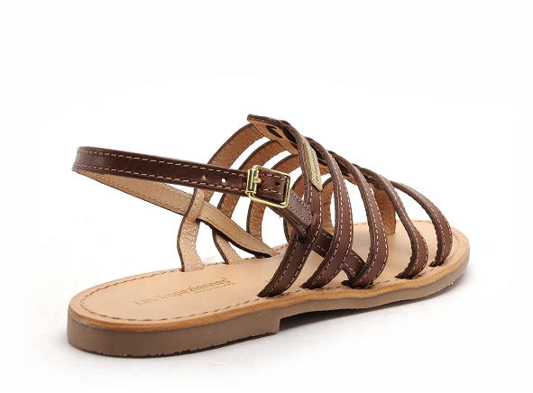 Les tropeziennes nu pieds plats femme hika f marron
