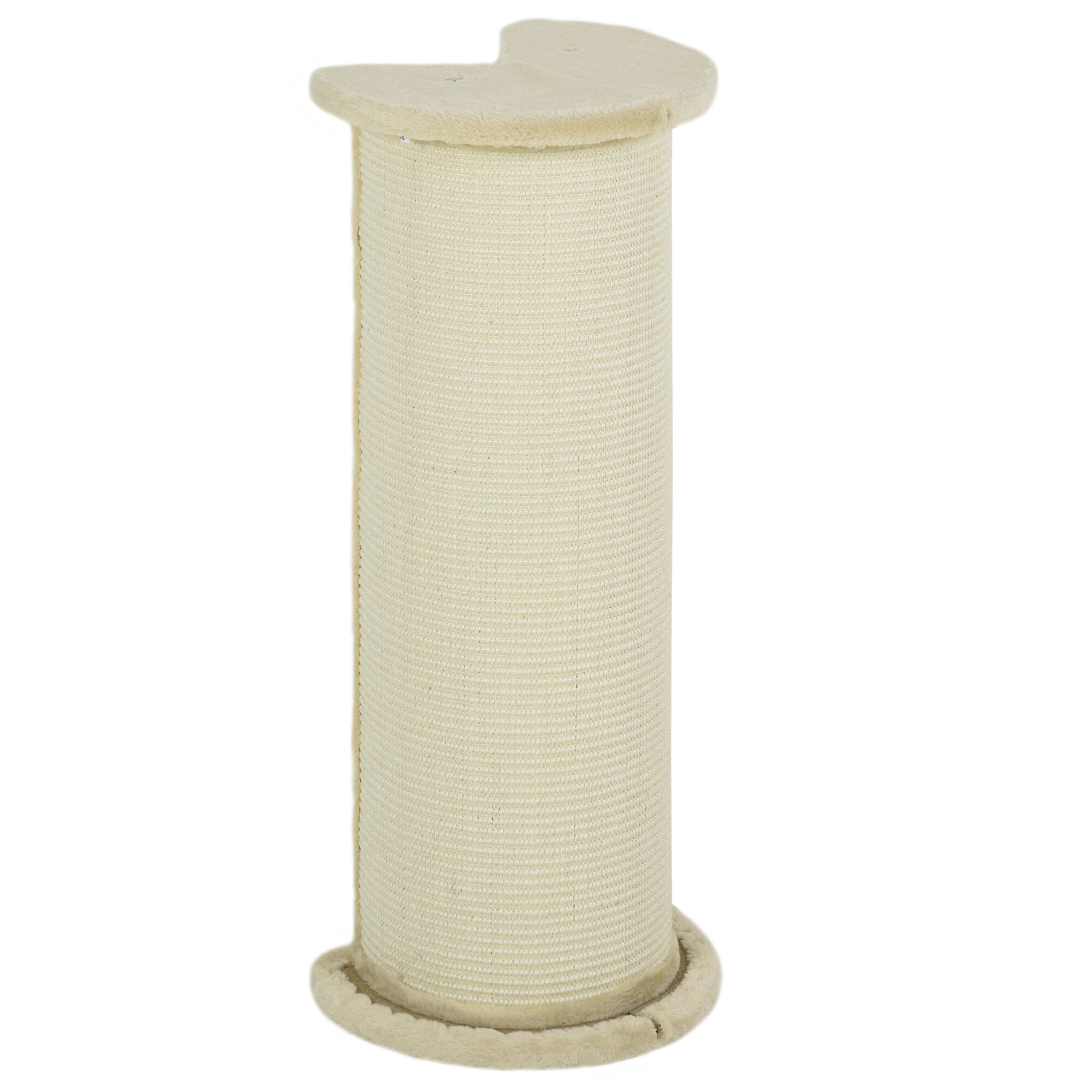 PawHut Kratzbrett für Ecken mit Anti-Kipp-Vorrichtung weiß 35L x 35B x 85H cm