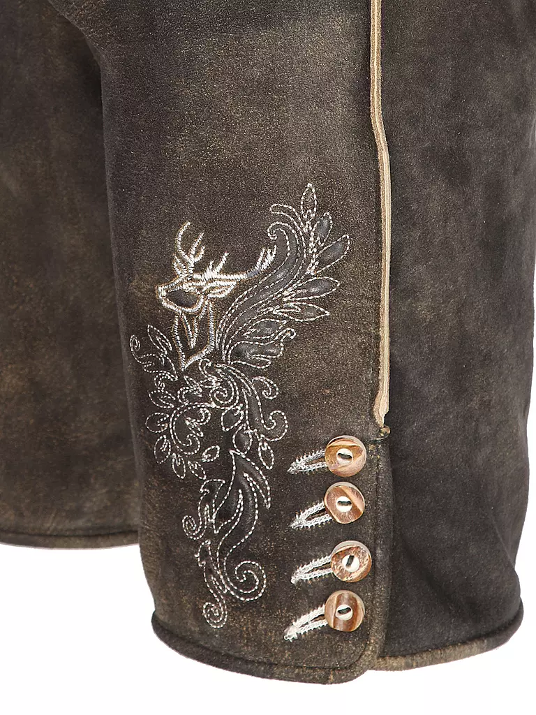 GWEIH & SILK Lederhose BORIS braun