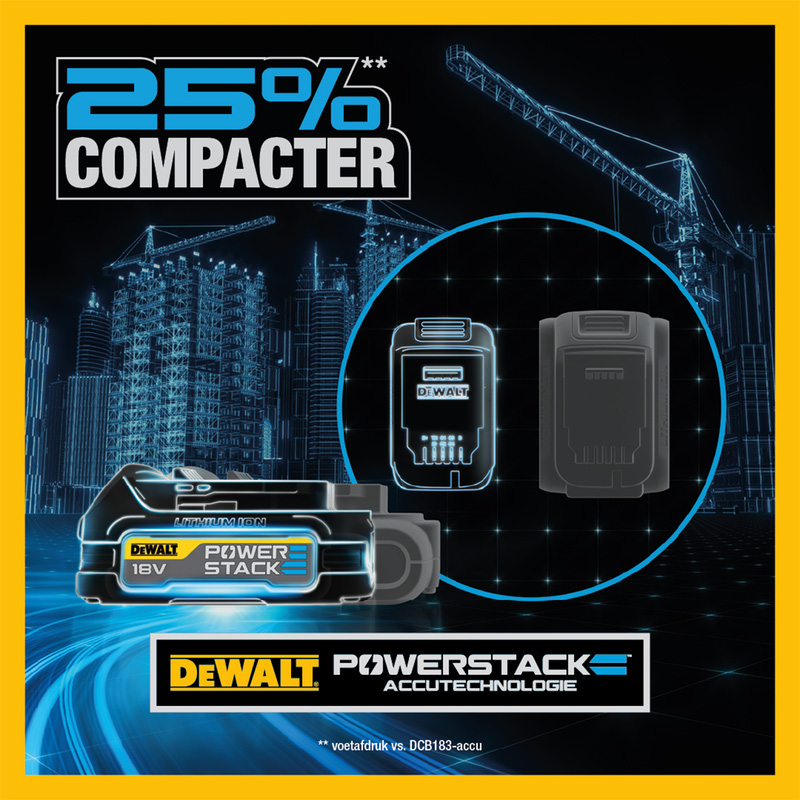 DeWALT Powerstack Li-ion accu 18V - 1,7Ah*
