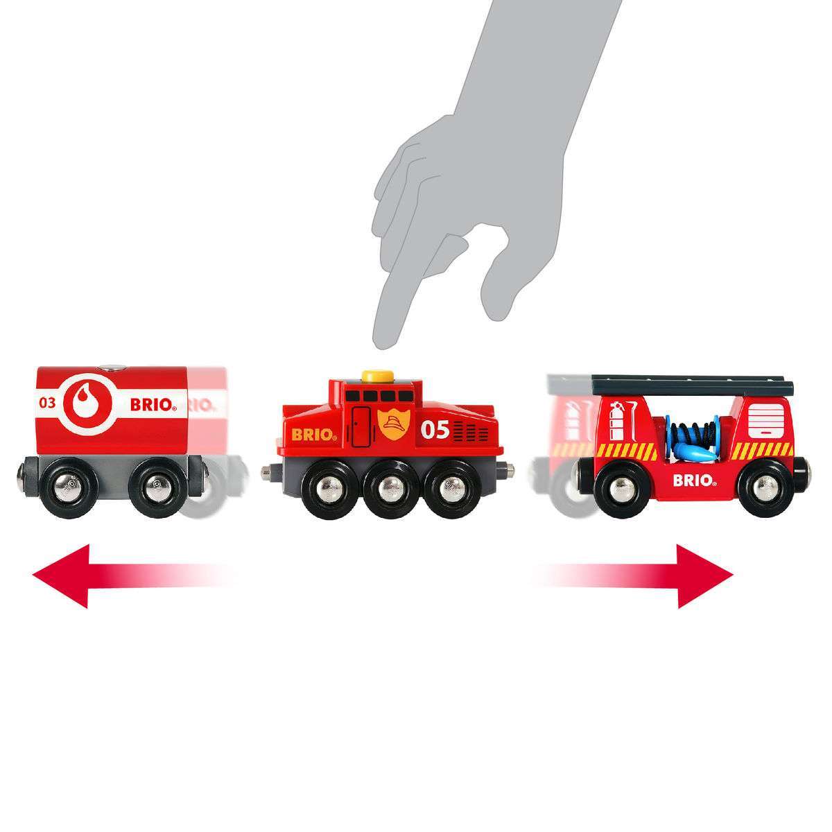 BRIO Spiel Feuerwehr-Löschzug