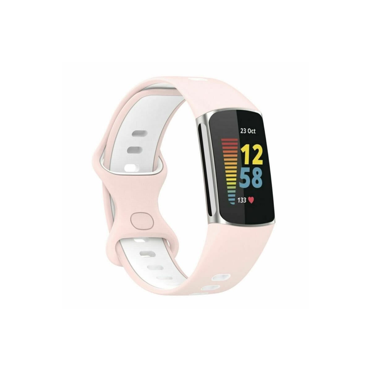 Twin Sport Armband Fitbit Charge 5 - Rosa/hvit