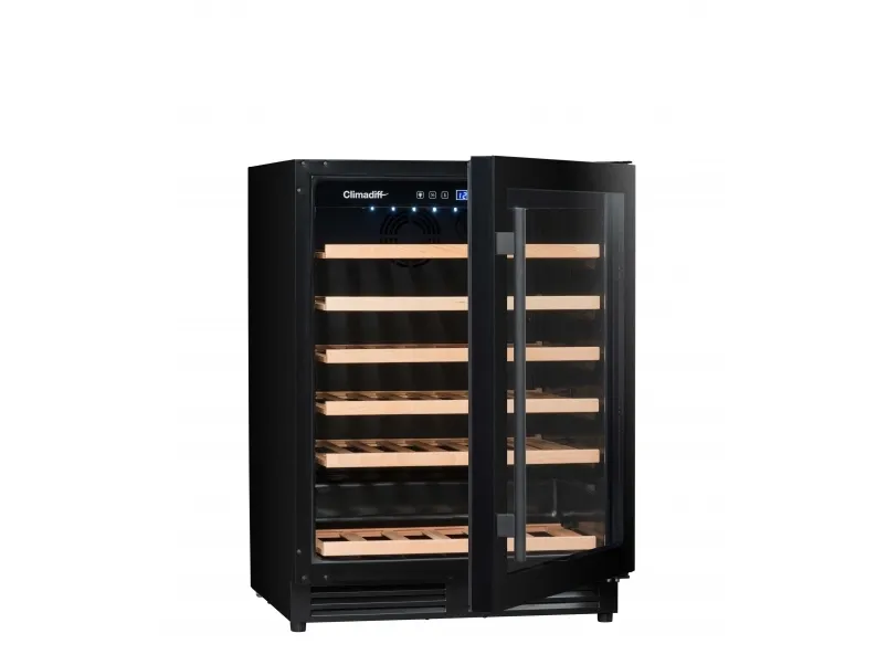 Climadiff CBU51S2B, Vin køleboks, Indbygget, 51 flaske(r), 120 W, F, Sort