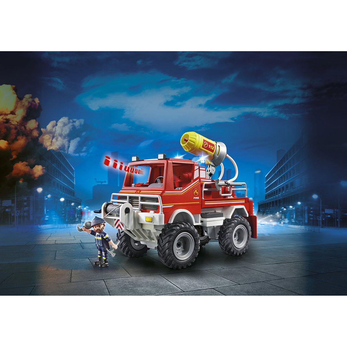 4x4 de pompier avec lance-eau Playmobil City Action 9466