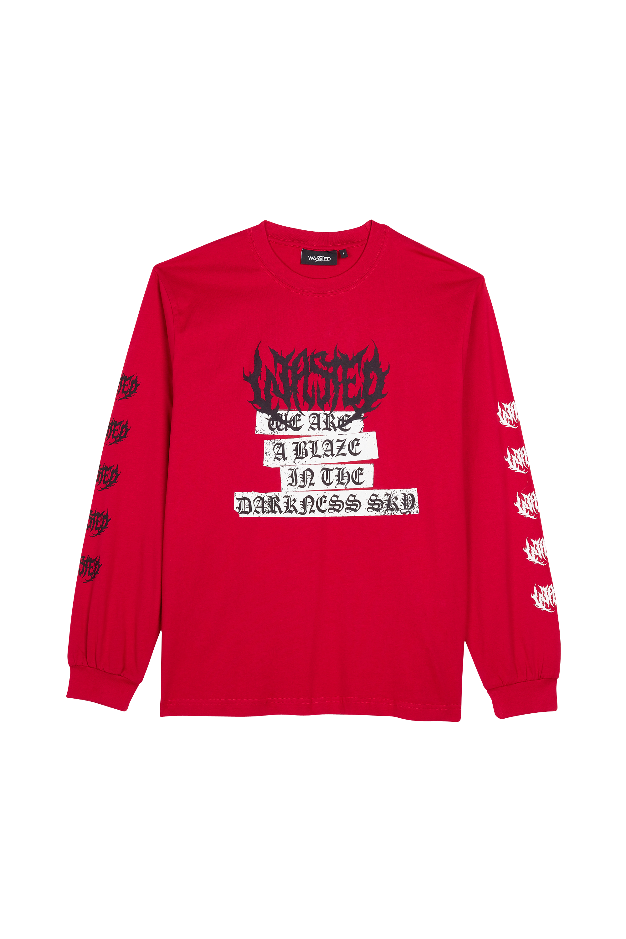 WASTED T-shirt  DARKNESS SKYE Rouge