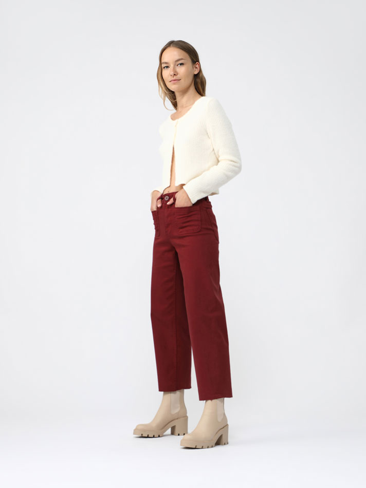 Botas Chelsea de cano curto com salto - Off-white