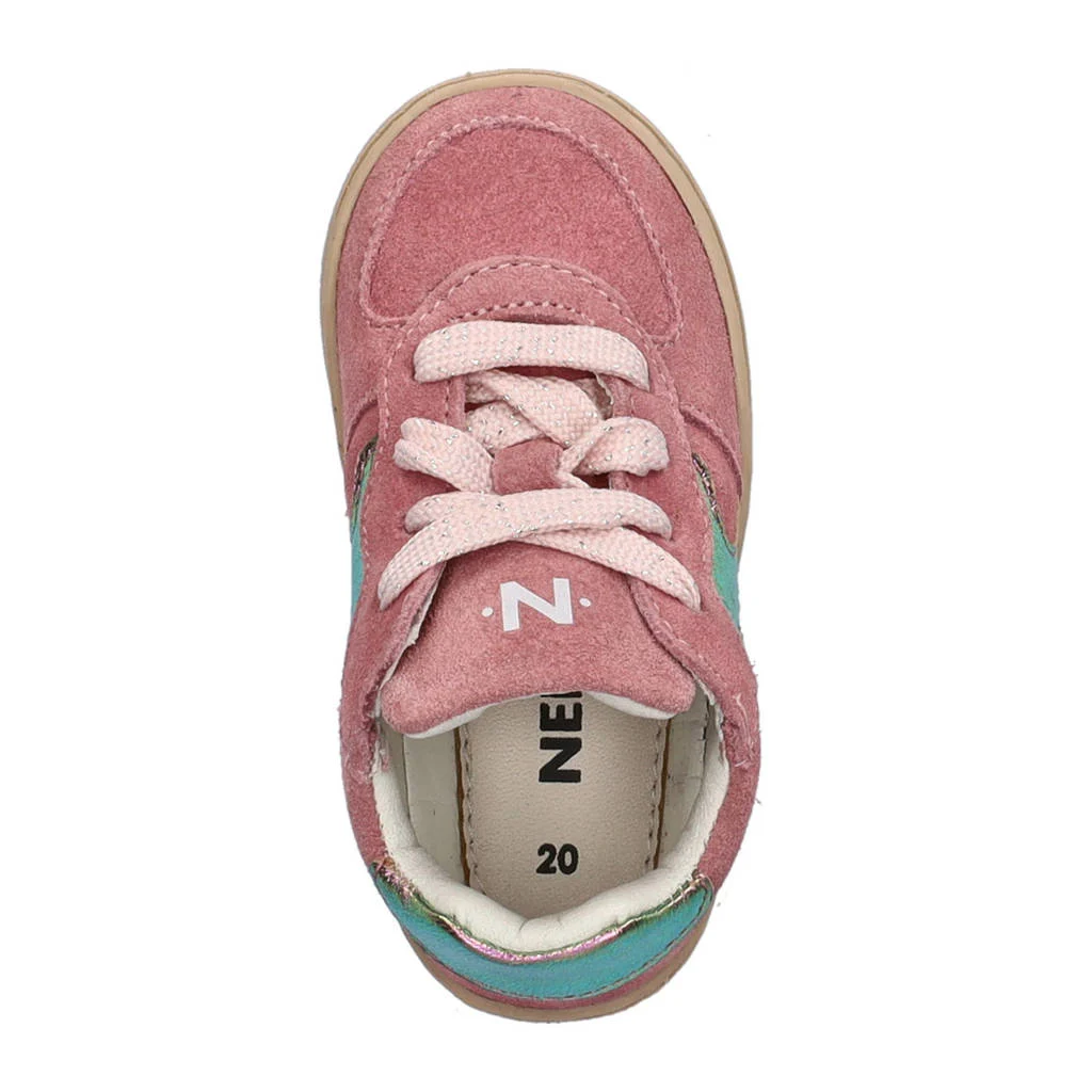 Nelson Kids suède sneakers roze