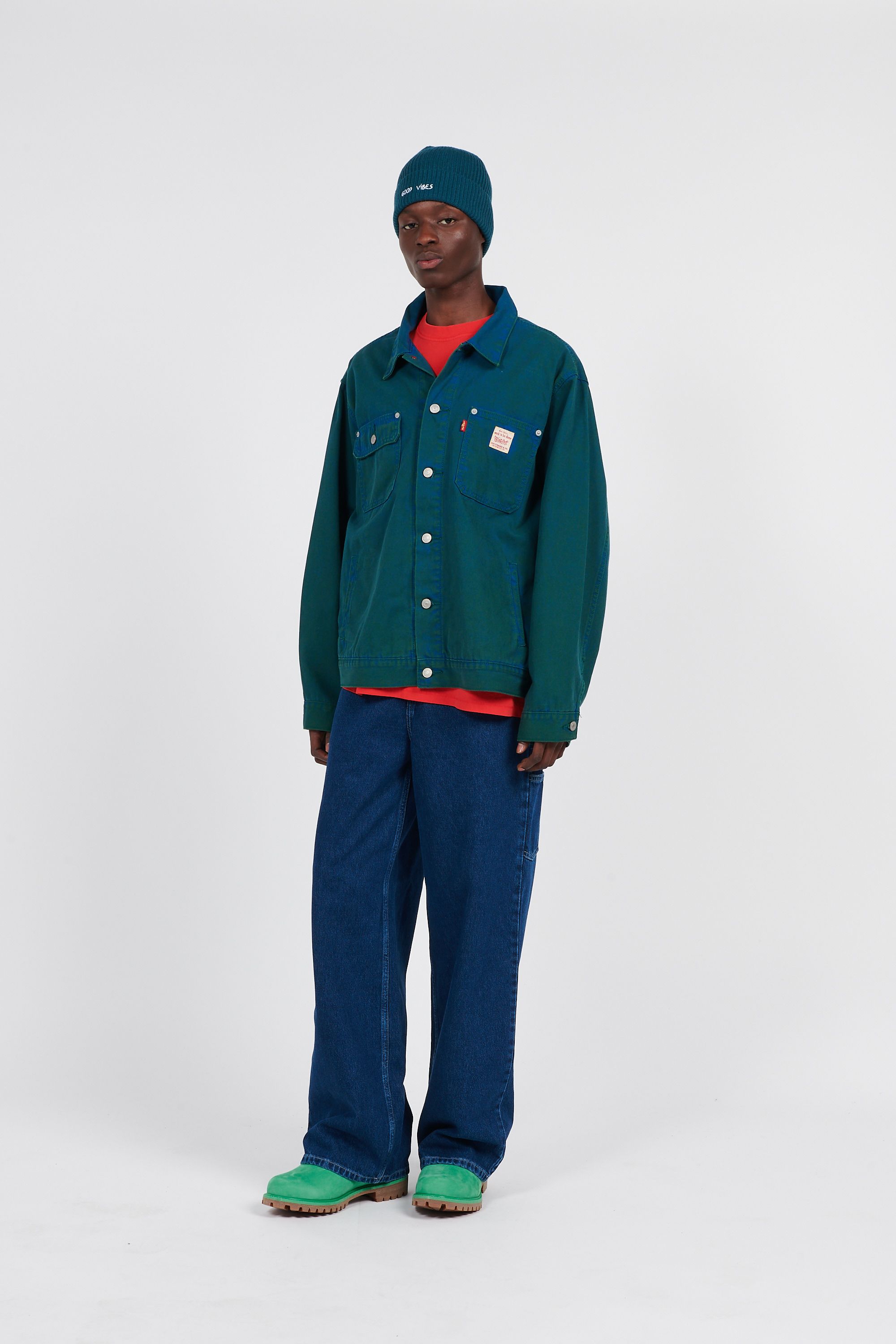 CARHARTT WIP Jean droit W' Jens Pant Bleu