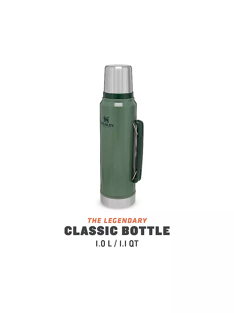 STANLEY Isolierflasche - Thermosflasche Classic 1,1L olive