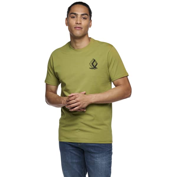 T-shirt BLACK DIAMOND BOULDER SS TEE CAMP GREEN