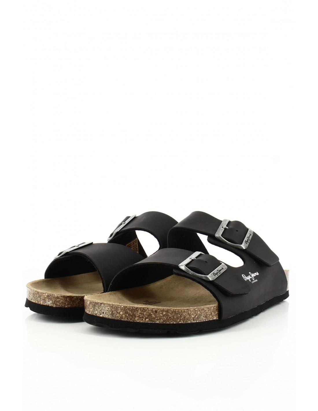pepe jeans Mules homme bio m double velour noir