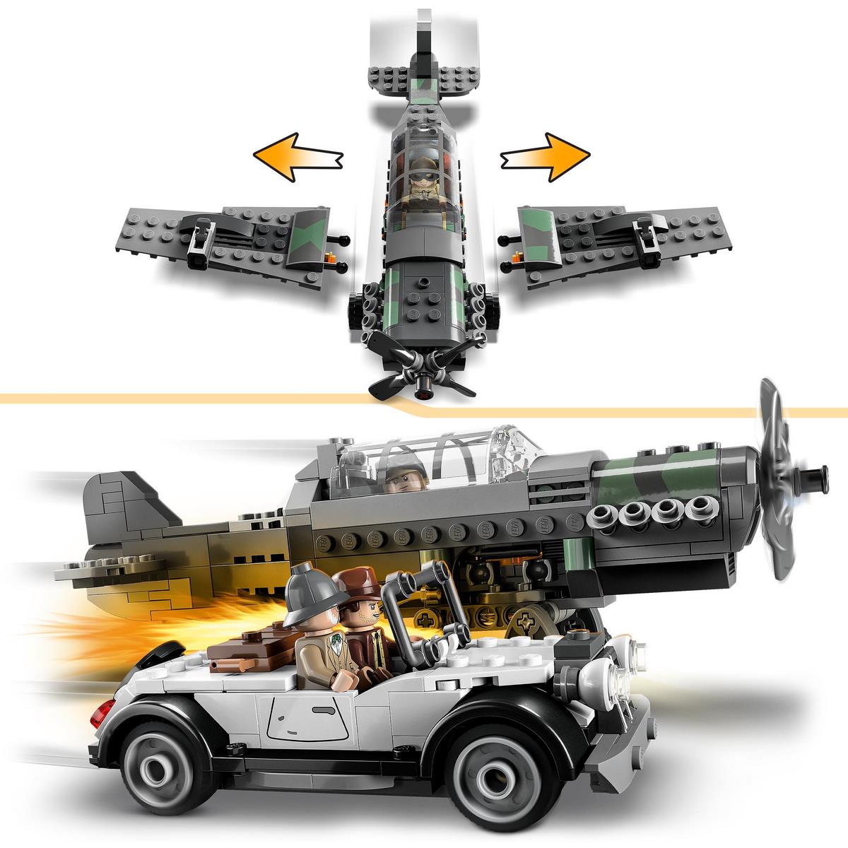 Poursuite en avion de combat Lego Indiana Jones 77012