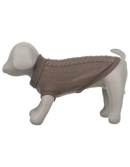 Trixie Trui Kenton Taupe - Hondenkleding