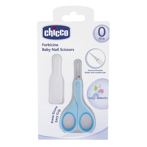ChiccoChicco   Babyschere mit Schutzkappe blue