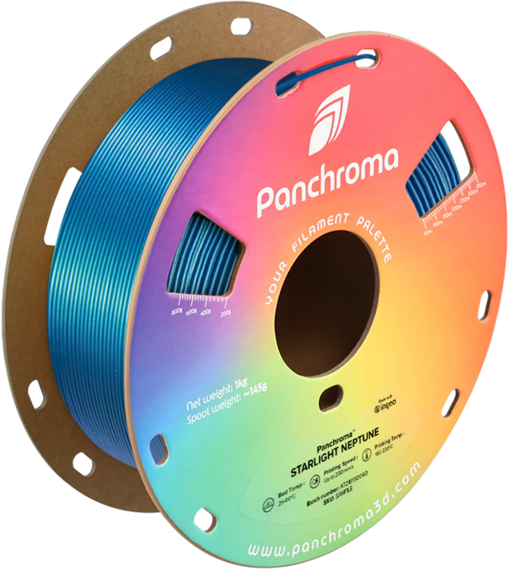 Polymaker  Panchroma™ PLA Starlight Neptune, 1,75 mm / 1000 g    Das Funkeln der Sterne auf Neptun
