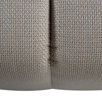 KARWEI poef Erie beige grof geweven stof