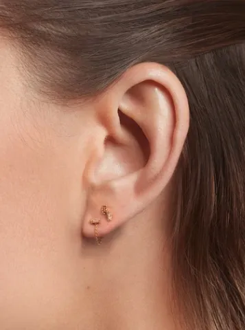 Boucles d'oreilles asymétriques Blaise April Please