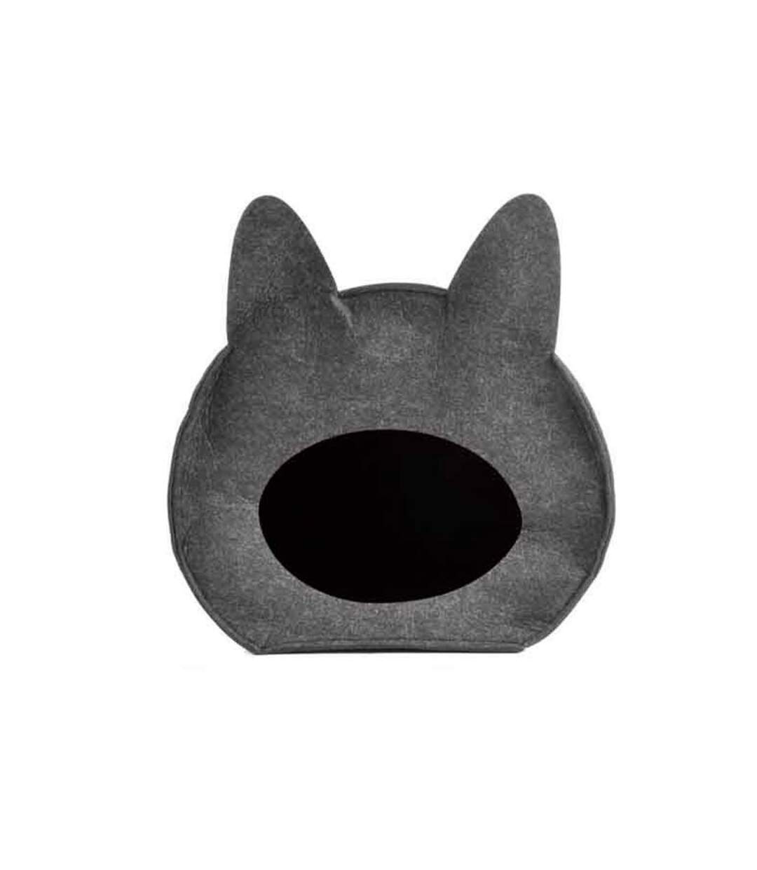 Paris Prix - Niche Pour Chat & Poignée feutrine 40cm Anthracite