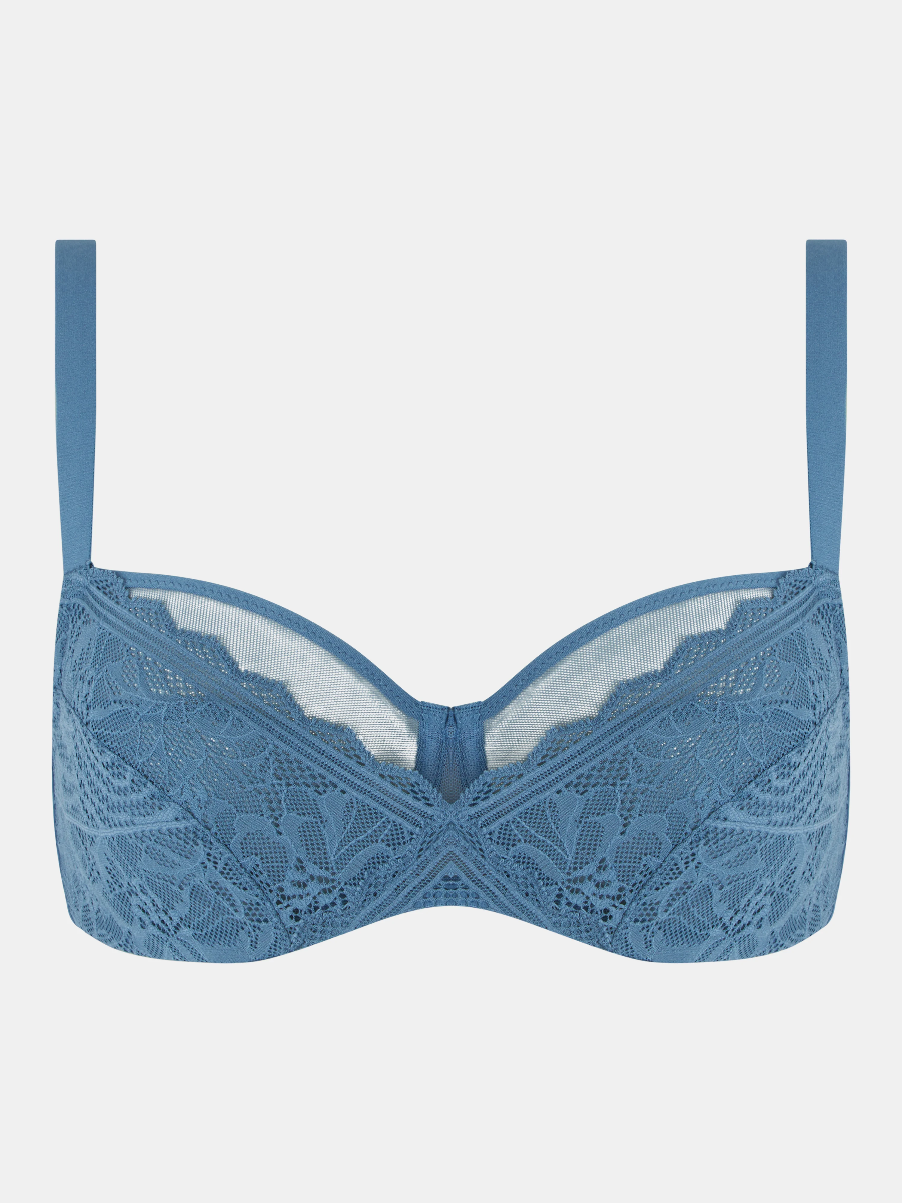 FLORAL TOUCH - Soutien-gorge emboîtant en dentelle | Bleu