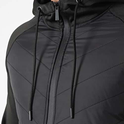 Veste Zippée Capuche E308 Noir