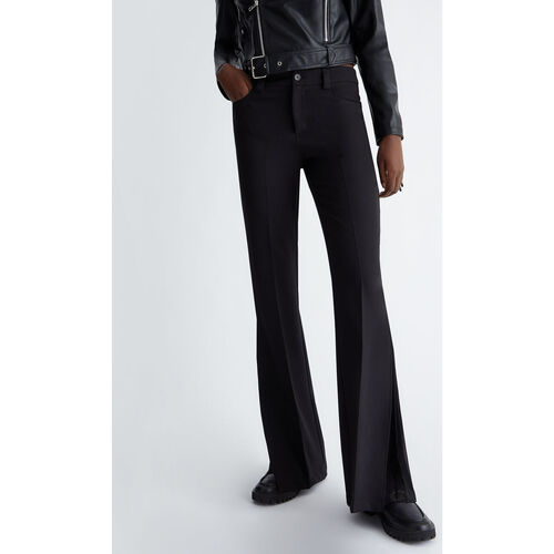 Liu Jo - Pantalón elástico de talle alto Negro