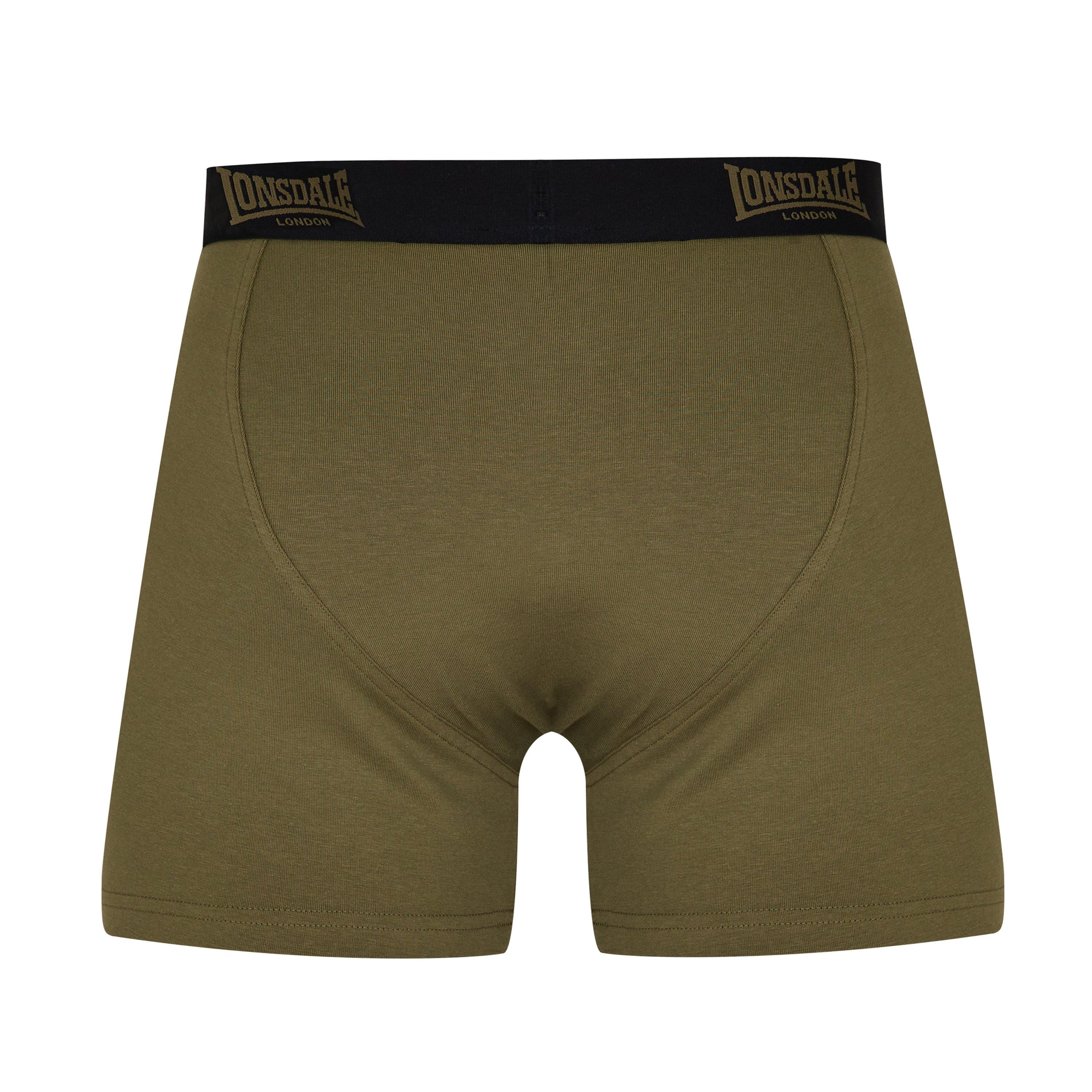 Lonsdale 2 Pack Boxers Mens