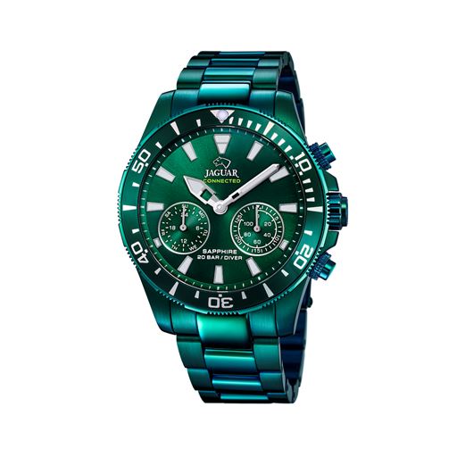 Jaguar Connected Diver J990 Herreur, Grøn, 46 mm