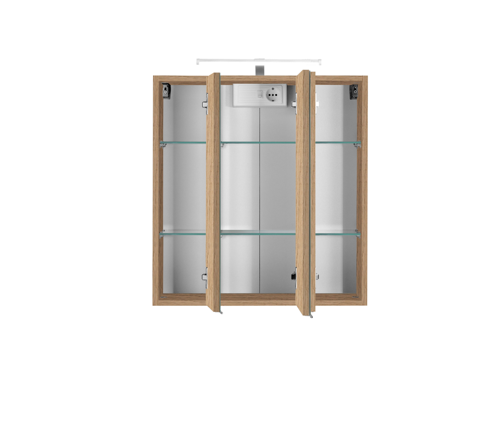 3D-Spiegelschrank BOLOGNA - Wotaneiche - 60 cm breit
