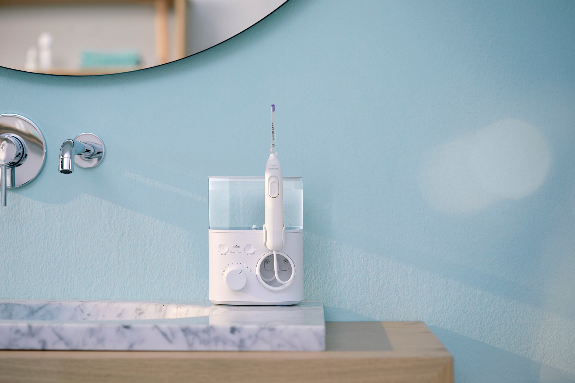Philips Sonicare Zahnzwischenraum-Reiniger »Power Flosser 3000 HX3711/20« 2 Stk. Aufsätze mit Quad Stream-Technologie, 2 Reinigungsmodi, 10 Intensitätsstufen