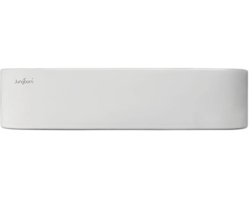 Jungborn THALON opzetwastafel 50 cm, glanzend wit, inclusief keramische afvoerplug