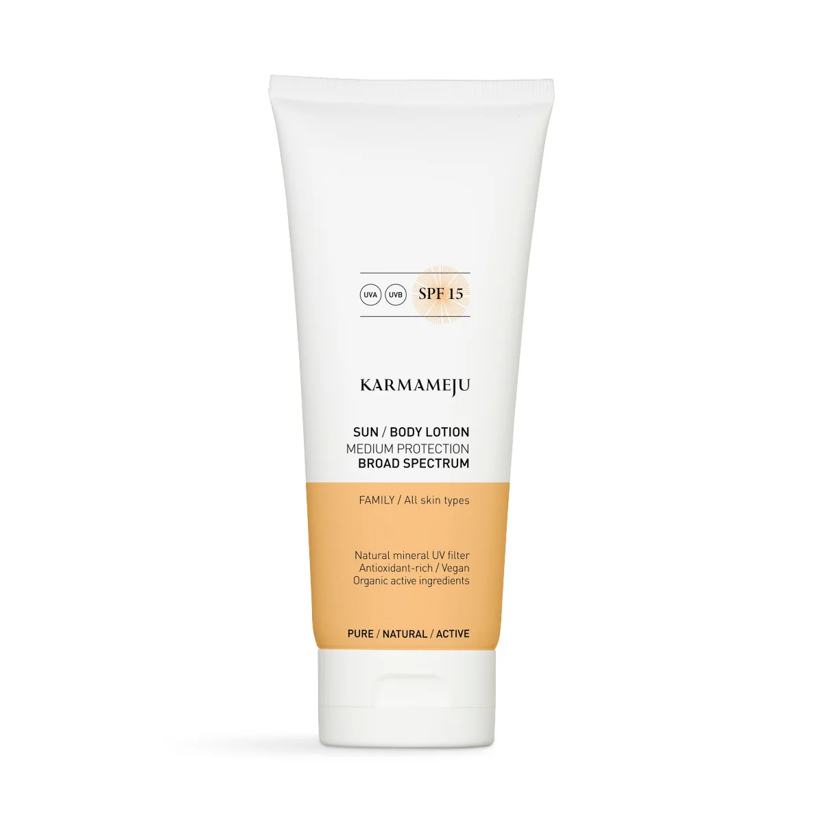 Karmameju  Sun body lotion, SPF 15 - 200 ml.