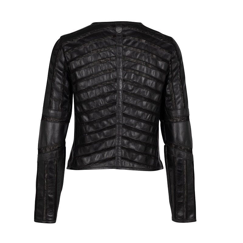 Gypsy zwart leren vest colbert Suri