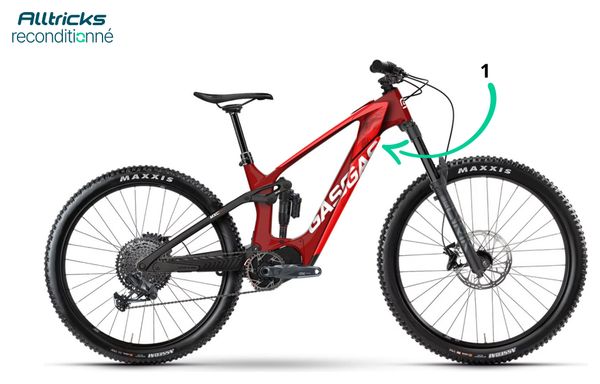 VTT Electrique Tout-Suspendu GasGas MXC 4 Sram GX Eagle 12V 630Wh MX (29/27.5'') Rouge - Produit Reconditionné