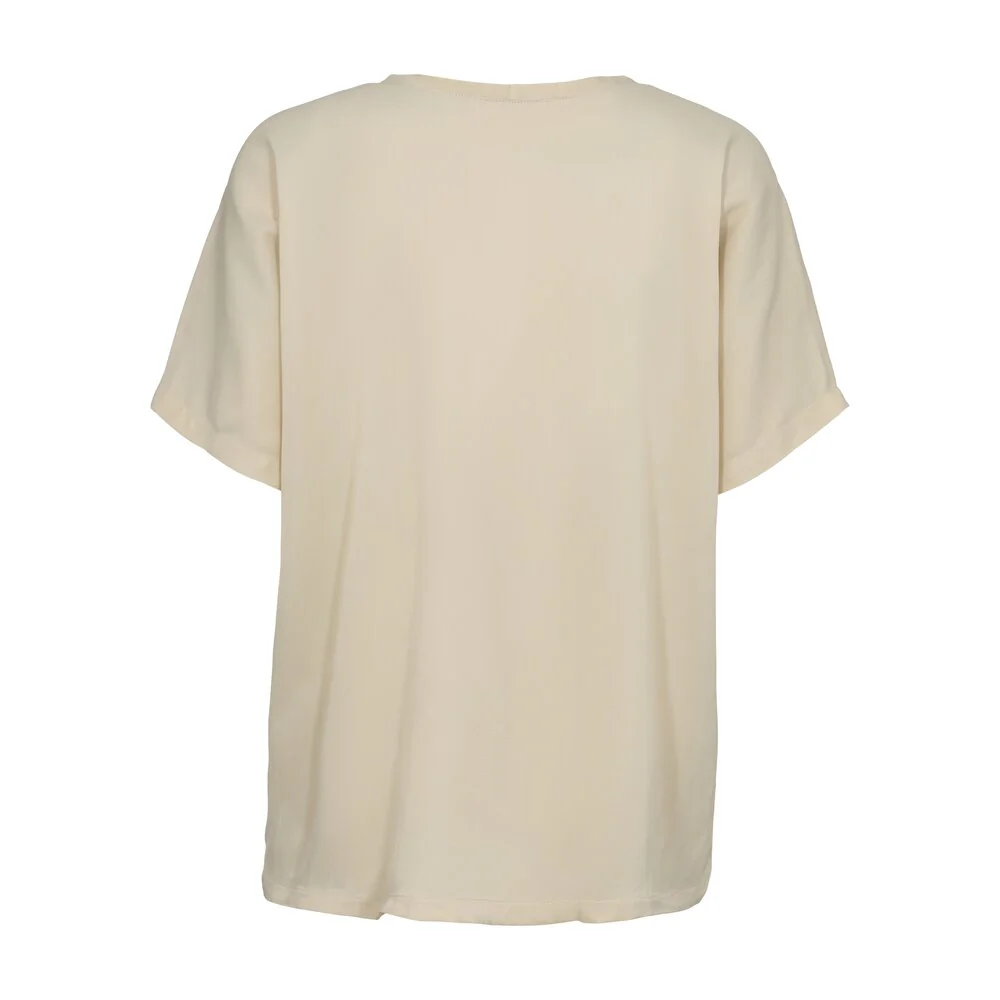 Rabens Saloner  Maggi t-shirt - Olive chalk combo