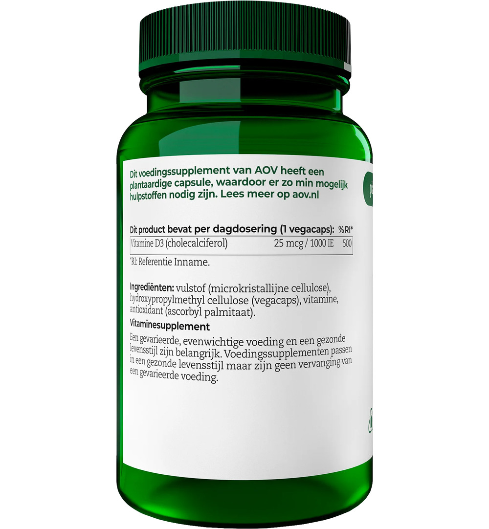 AOV 402 Vitamine D3 25mcg (60 vega capsules)