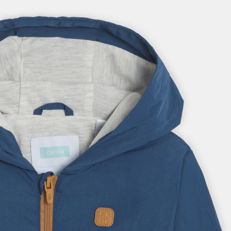 Veste coupe-vent zippée bleu bébé garçon Bleu