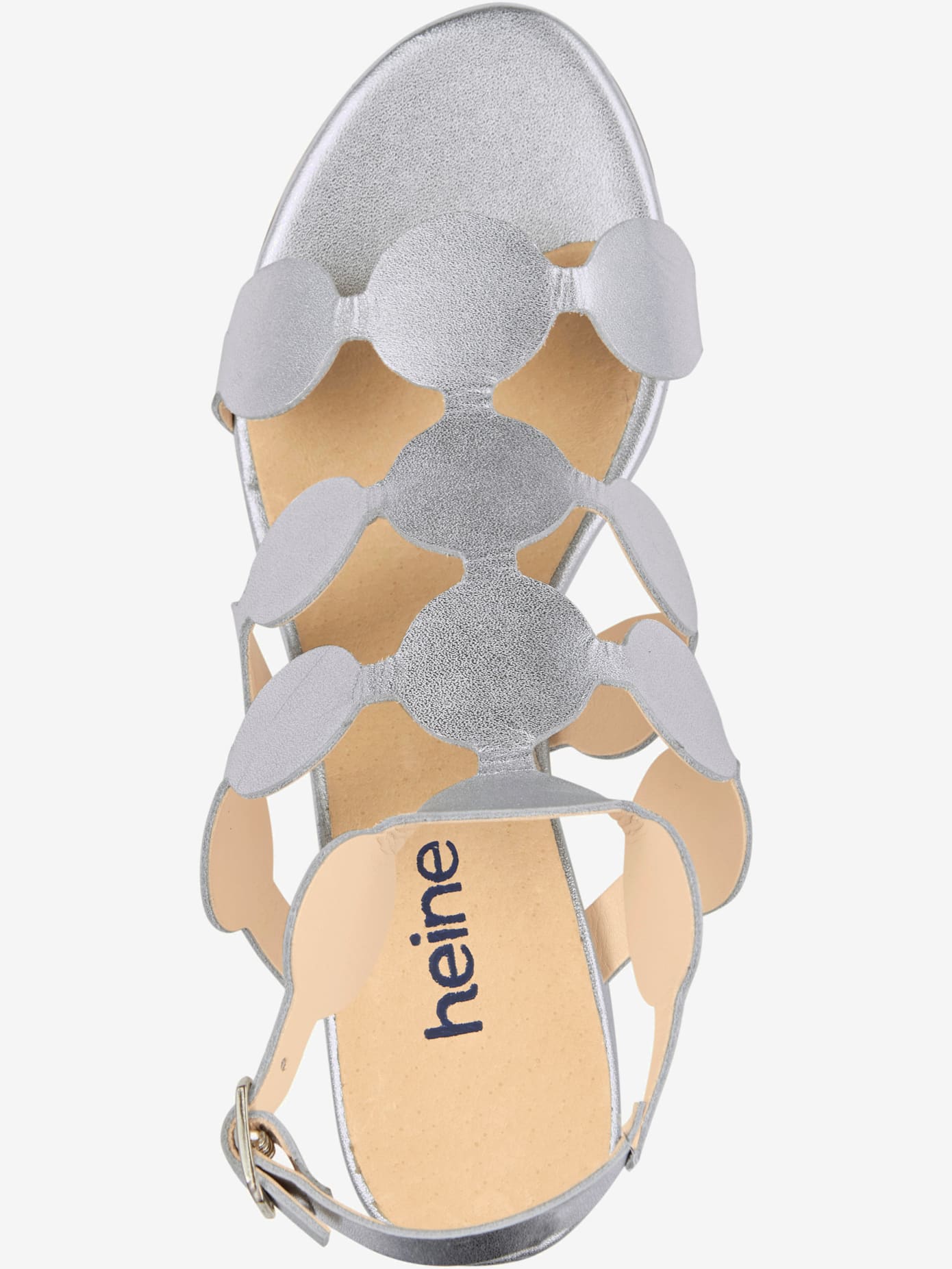 Sandales cuir de vache verni