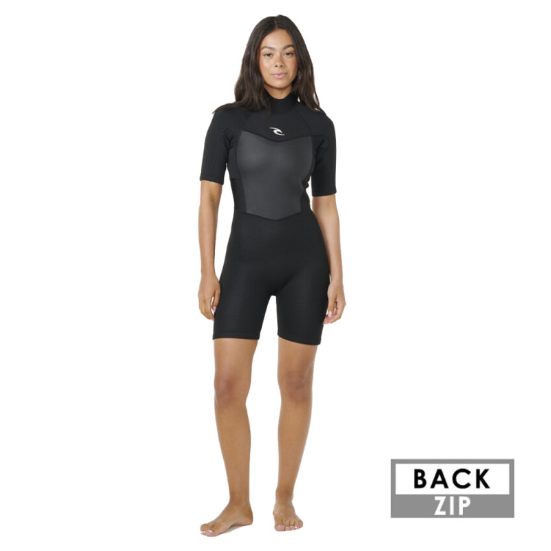 Shorty neoprene femme rip curl omega ss noir