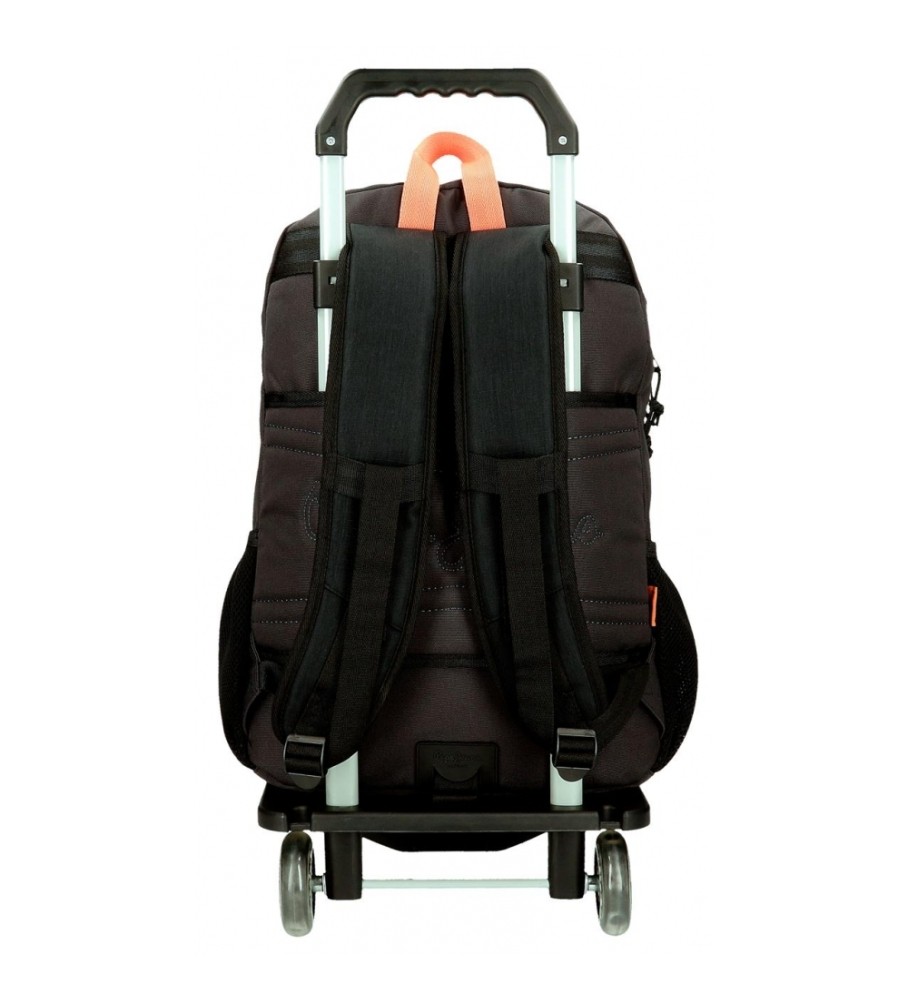 Pepe Jeans Mochila adaptable Pepe Jeans Cody 46cm dos compartimentos negro