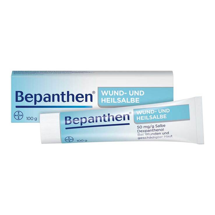 Bepanthen Wund- und Heilsalbe bei oberflächlichen Hautverletzungen, 100 g